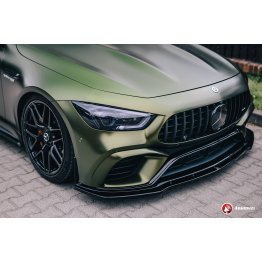 Накладка сплиттер на передний бампер Вариант2 на Mercedes AMG GT 63S 4D Coupe